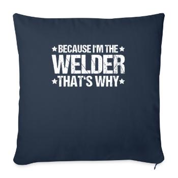 Schweißer Schweißen Schweißerei Welder Welding - Sofa pillowcase 17,3'' x 17,3'' (45 x 45 cm) - navy - Front