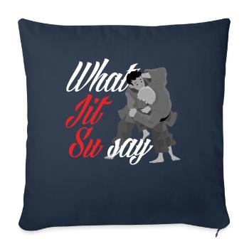 Jiu Jitsu Jiu Jitsu Jiu Jitsu - Sofakissenbezug 45 x 45 cm - Navy - Vorne