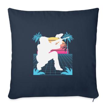 Vaporwave Paintball - Sofakissenbezug 45 x 45 cm - Navy - Vorne