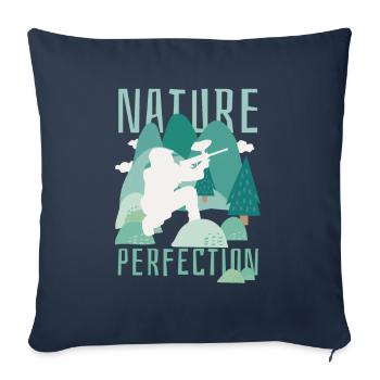 Paintball Paintball Player - Sofa pillowcase 17,3'' x 17,3'' (45 x 45 cm) - navy - Front