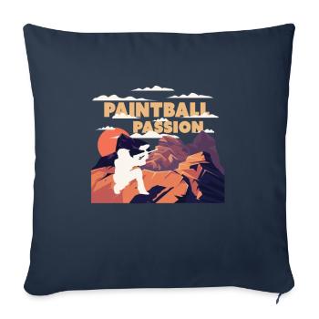 Paintball Passion - Sofa pillowcase 17,3'' x 17,3'' (45 x 45 cm) - navy - Front