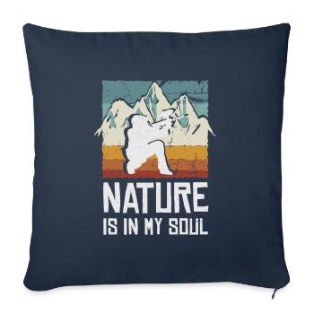Paintball, paintball player - Sofa pillowcase 17,3'' x 17,3'' (45 x 45 cm) - navy - Front