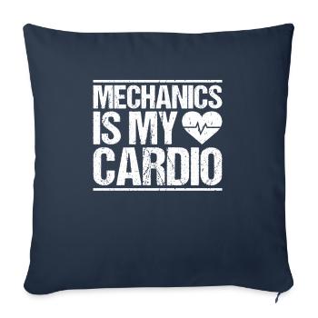Mécanicien Mécanicien Mécanicien Mécanicien Mécanicien - Housse de coussin décorative 45 x 45 cm - bleu marine - Devant