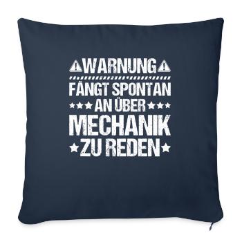 Mécanicien Mécanicien Mécanicien Mécanicien Mécanicien - Housse de coussin décorative 45 x 45 cm - bleu marine - Devant