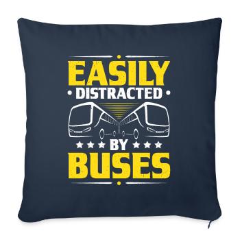Bus Driver Bus Driver Busman School Bus Driver - Sofa pillowcase 17,3'' x 17,3'' (45 x 45 cm) - navy - Front