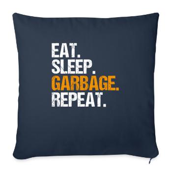 Fachkraft für Kreislauf- und Abfallwirtschaft - Sofakissenbezug 45 x 45 cm - Navy - Vorne