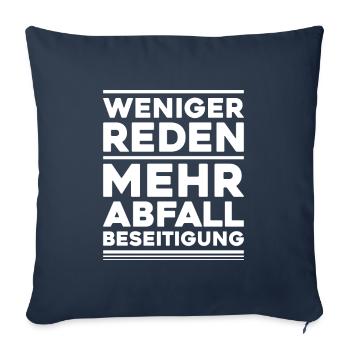 Fachkraft für Kreislauf- und Abfallwirtschaft - Sofakissenbezug 45 x 45 cm - Navy - Vorne