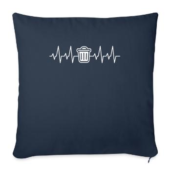 Fachkraft für Kreislauf- und Abfallwirtschaft - Sofakissenbezug 45 x 45 cm - Navy - Vorne