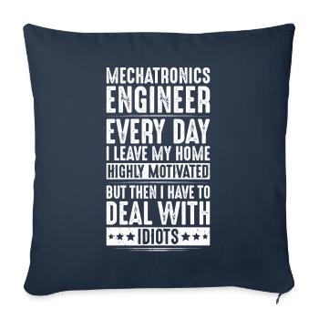 Mechatroniker Mechatronik Mechatronics Engineer - Sofakissenbezug 45 x 45 cm - Navy - Vorne