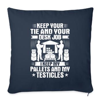 Warehouse Logistics Specialist Warehouse Worker Warehouse - Sofa pillowcase 17,3'' x 17,3'' (45 x 45 cm) - navy - Front