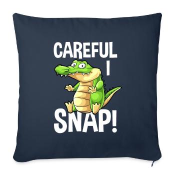 Alligator Alligator Crocodile Crocodile - Sofa pillowcase 17,3'' x 17,3'' (45 x 45 cm) - navy - Front
