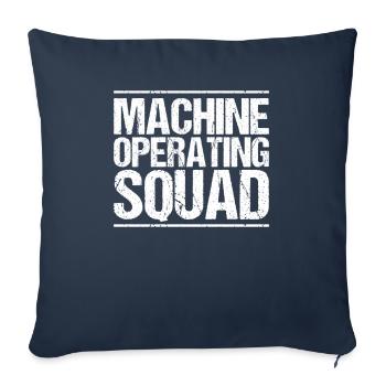 Machine and plant operator Machine operator - Sofa pillowcase 17,3'' x 17,3'' (45 x 45 cm) - navy - Front