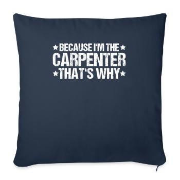 Zimmerer Zimmermann Zimmerei Carpenter Carpentry - Sofa pillowcase 17,3'' x 17,3'' (45 x 45 cm) - navy - Front