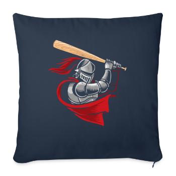Medieval knight baseball player - Sofa pillowcase 17,3'' x 17,3'' (45 x 45 cm) - navy - Front