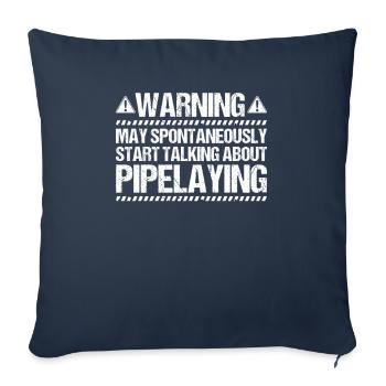 Pipeline Constructor Pipeline Construction Pipelayer - Sofa pillowcase 17,3'' x 17,3'' (45 x 45 cm) - navy - Front