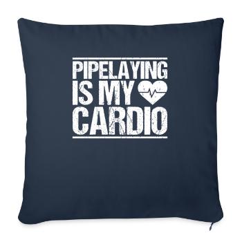 Pipeline Constructor Pipeline Construction Pipelayer - Sofa pillowcase 17,3'' x 17,3'' (45 x 45 cm) - navy - Front