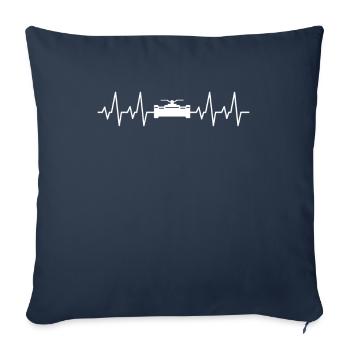 Pipeline Constructor Pipeline Construction Pipelayer - Sofa pillowcase 17,3'' x 17,3'' (45 x 45 cm) - navy - Front