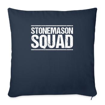 Steinmetz Steinbildhauer Stonemason Stone Mason - Sofa pillowcase 17,3'' x 17,3'' (45 x 45 cm) - navy - Front