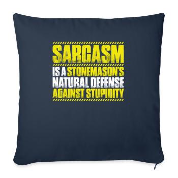 Steinmetz Steinbildhauer Stonemason Stone Mason - Sofa pillowcase 17,3'' x 17,3'' (45 x 45 cm) - navy - Front