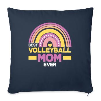 Fun Volleyball Mom Mother's Day Gift - Sofa pillowcase 17,3'' x 17,3'' (45 x 45 cm) - navy - Front