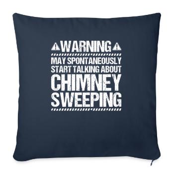 Schornsteinfeger Kaminkehrer Ramoneur - Housse de coussin décorative 45 x 45 cm - bleu marine - Devant