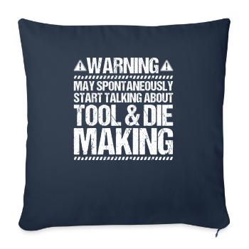Tool Mechanic Toolmaker Tool & Die Maker - Sofa pillowcase 17,3'' x 17,3'' (45 x 45 cm) - navy - Front