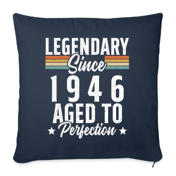 Legendary since 1946 - Sofa pillowcase 17,3'' x 17,3'' (45 x 45 cm) - navy - Front