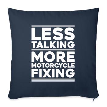 Two-wheel mechatronics engineer Motorcycle Motorcycle Mechanic - Sofa pillowcase 17,3'' x 17,3'' (45 x 45 cm) - navy - Front