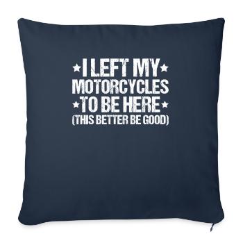 Two-wheel mechatronics engineer Motorcycle Motorcycle Mechanic - Sofa pillowcase 17,3'' x 17,3'' (45 x 45 cm) - navy - Front
