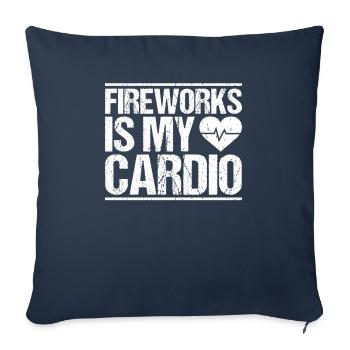 Pyrotechniker Feuerwerk Pyrotechnik Pyrotechnician - Sofakissenbezug 45 x 45 cm - Navy - Vorne