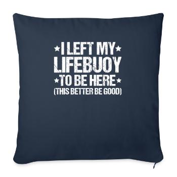 Lifeguard Water Rescue Lifesaver - Sofa pillowcase 17,3'' x 17,3'' (45 x 45 cm) - navy - Front