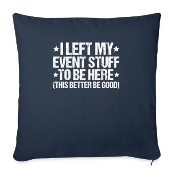 Veranstaltungstechniker Event Technician - Sofa pillowcase 17,3'' x 17,3'' (45 x 45 cm) - navy - Front