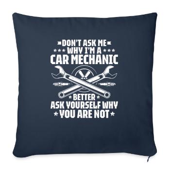 Automotive Mechatronics Engineer Car Mechanic Auto Mechanic - Sofa pillowcase 17,3'' x 17,3'' (45 x 45 cm) - navy - Front