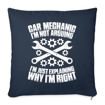 Automotive Mechatronics Engineer Car Mechanic Auto Mechanic - Sofa pillowcase 17,3'' x 17,3'' (45 x 45 cm) - navy - Front