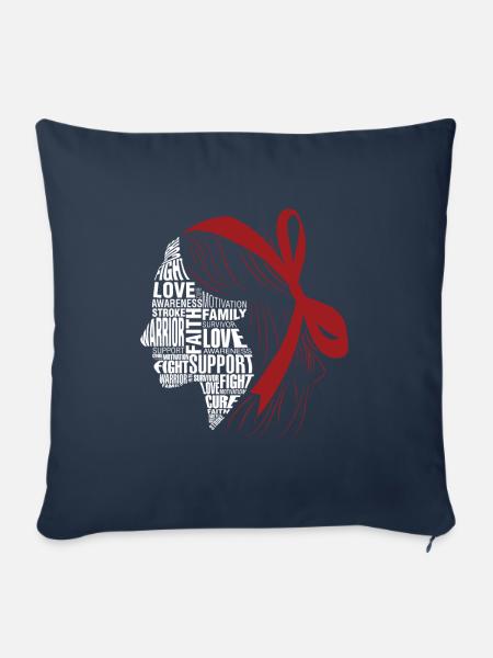 Women Head - Sofakissenbezug 45 x 45 cm - Navy