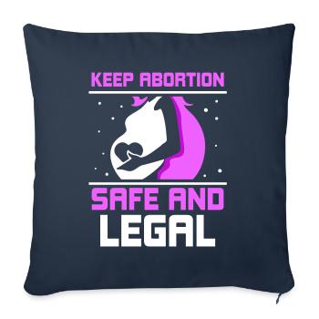 keep abortion safe and legal - Sofakissenbezug 45 x 45 cm - Navy - Vorne