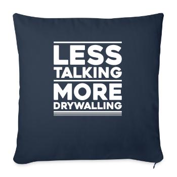 Drywall fitter Drywaller - Sofa pillowcase 17,3'' x 17,3'' (45 x 45 cm) - navy - Front