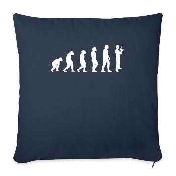 Drywall fitter Drywaller - Sofa pillowcase 17,3'' x 17,3'' (45 x 45 cm) - navy - Front