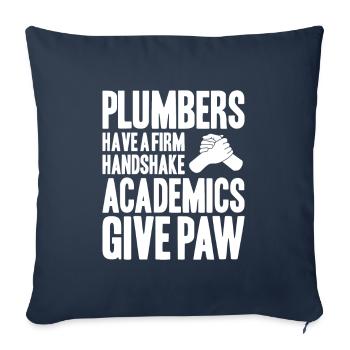 Plant mechanic plumber plumber sanitary heating - Sofa pillowcase 17,3'' x 17,3'' (45 x 45 cm) - navy - Front