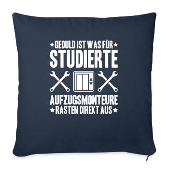 Elevator Fitter Elevator Mechanic Elevator Mechanic - Sofa pillowcase 17,3'' x 17,3'' (45 x 45 cm) - navy - Front