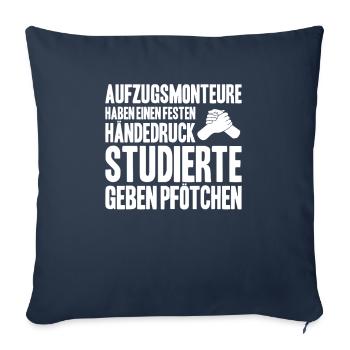 Elevator Fitter Elevator Mechanic Elevator Mechanic - Sofa pillowcase 17,3'' x 17,3'' (45 x 45 cm) - navy - Front