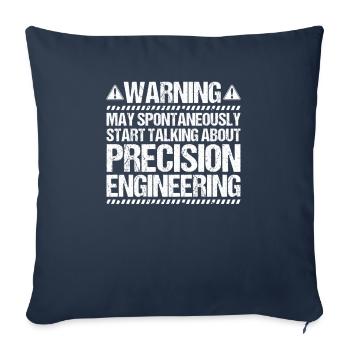 Precision mechanic Precision Machinist - Sofa pillowcase 17,3'' x 17,3'' (45 x 45 cm) - navy - Front