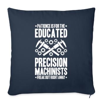 Precision mechanic Precision Machinist - Sofa pillowcase 17,3'' x 17,3'' (45 x 45 cm) - navy - Front