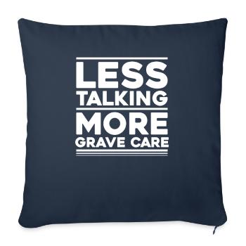 Friedhofsgärtner Jardinier du cimetière Friedhof - Housse de coussin décorative 45 x 45 cm - bleu marine - Devant