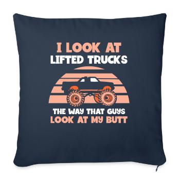 I look at lifted trucks the way that guys - Sofakissenbezug 45 x 45 cm - Navy - Vorne