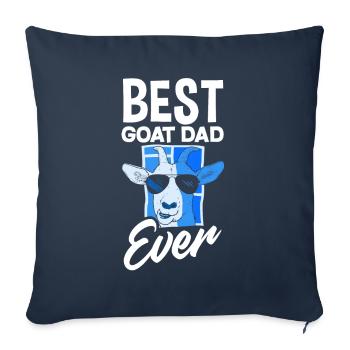 Papa Père Cadeau de la fête des pères - Housse de coussin décorative 45 x 45 cm - bleu marine - Devant