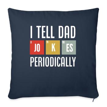 Papa Père Cadeau de la fête des pères - Housse de coussin décorative 45 x 45 cm - bleu marine - Devant