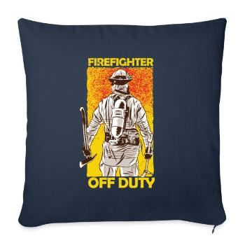 Retired Firefighter - Sofa pillowcase 17,3'' x 17,3'' (45 x 45 cm) - navy - Front