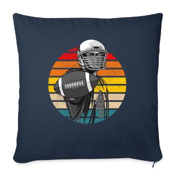 American Football Retro Vintage - Sofa pillowcase 17,3'' x 17,3'' (45 x 45 cm) - navy - Front