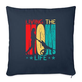Cool Mom Saying Funny - Sofa pillowcase 17,3'' x 17,3'' (45 x 45 cm) - navy - Front